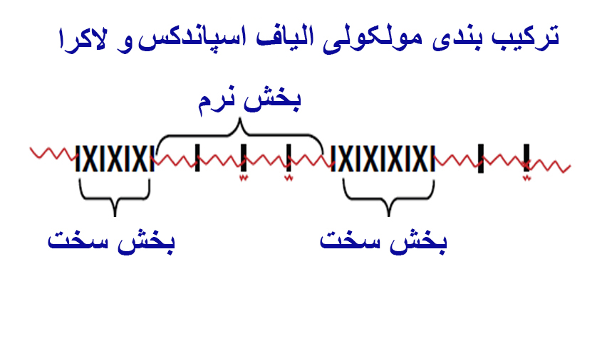 ترکیب بندی مولکولی نخ اسپاندکس و لاکرا